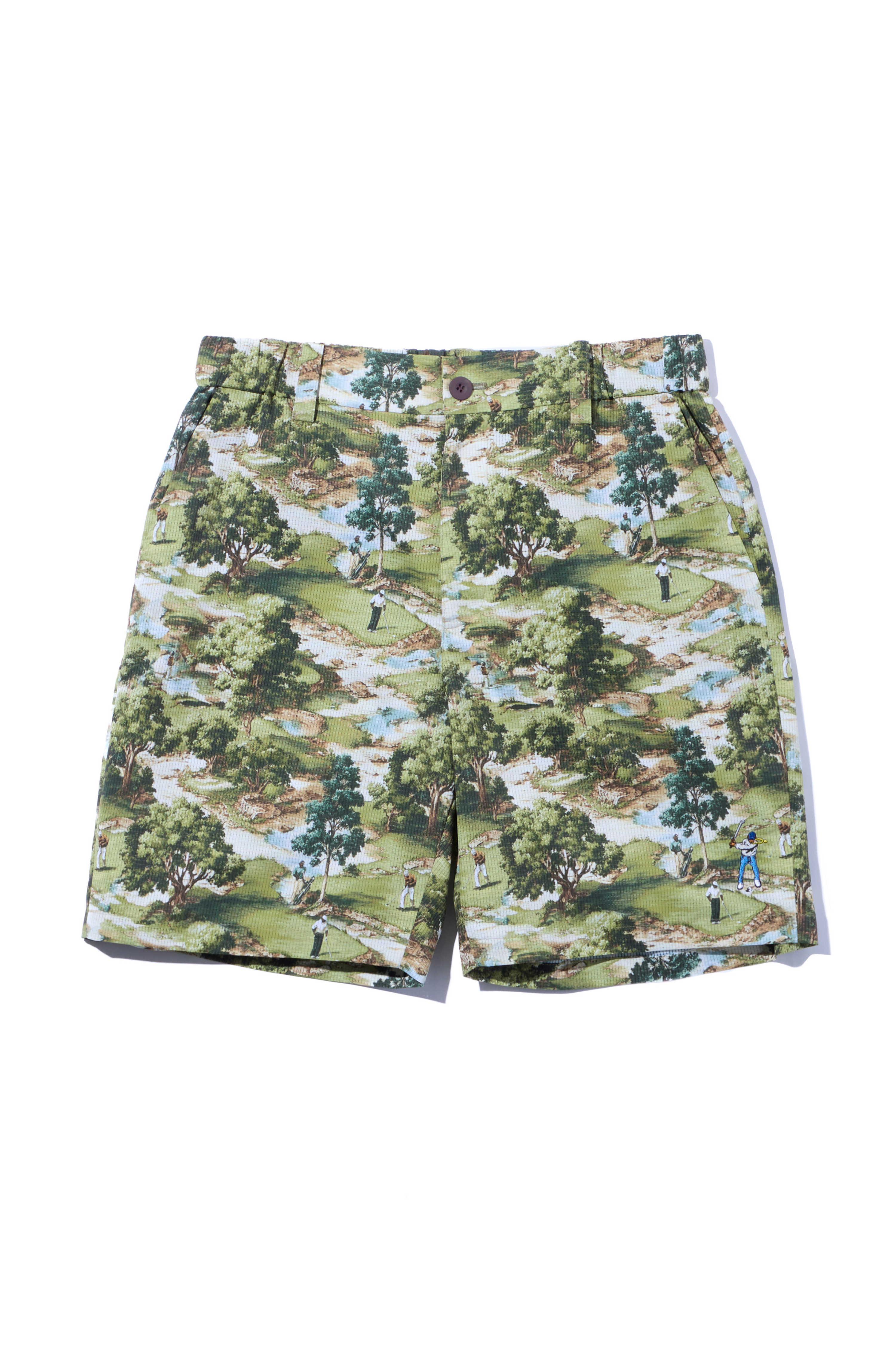 ALLOVER GOLF COURSE SHORT PANTS / ゴルフコース総柄ショーツ