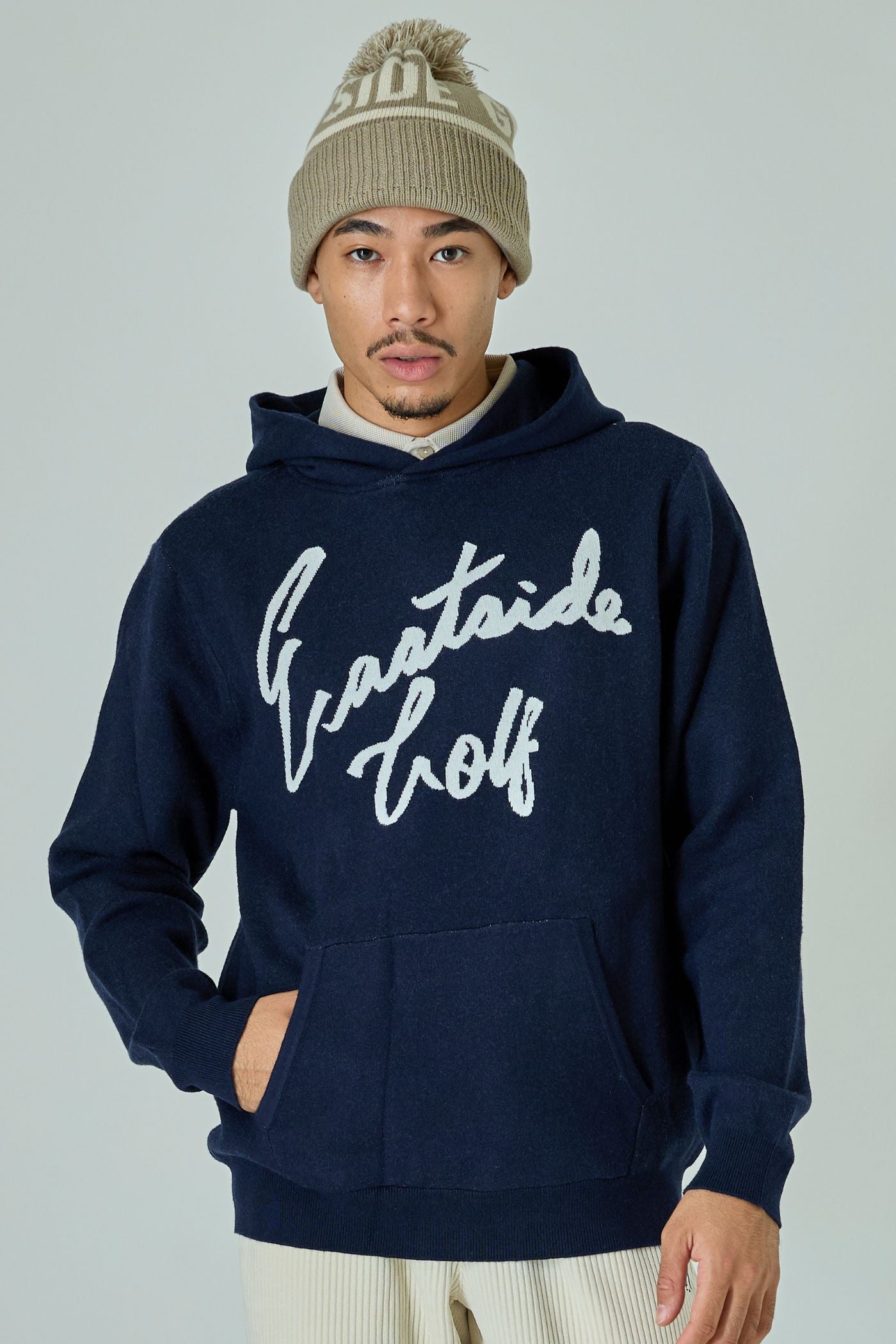 Merino Wool Sweater Hoodie / メリノウールセーターパーカー