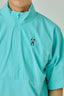 SS 1/2 ZIP NYLON WIND SHIRT / 裏メッシュ半袖ウィンドブレイカー
