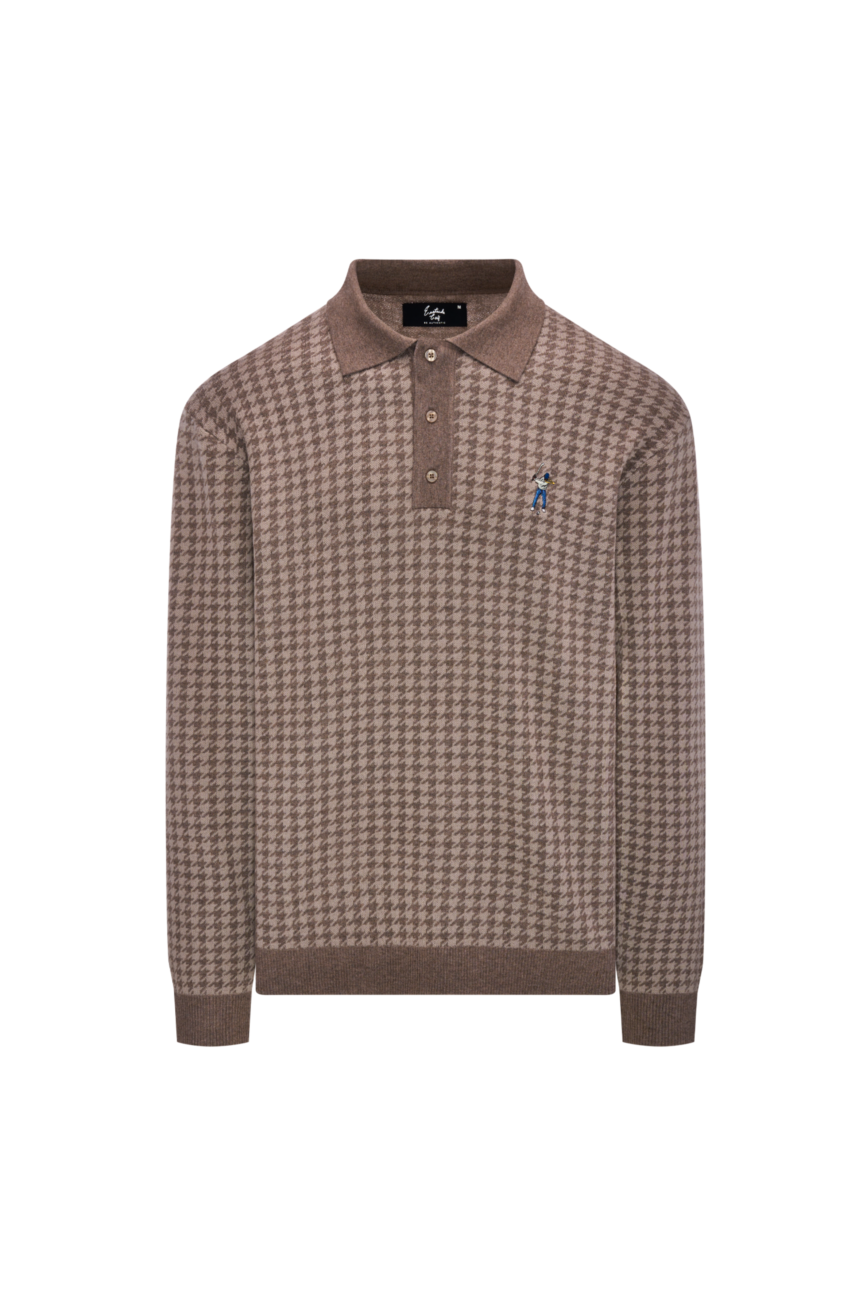L/S HOUNDSTOOTH SWEATER POLO / 千鳥柄スエットポロ – Eastside Golf L/S HOUNDSTOOTH SWEATER POLO / 千鳥柄スエットポロ – Eastside Golf
