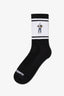 RETRO STRIPED CALF SOCKS / レトロストライプカーフロゴソックス