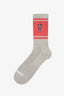 RETRO STRIPED CALF SOCKS / レトロストライプカーフロゴソックス