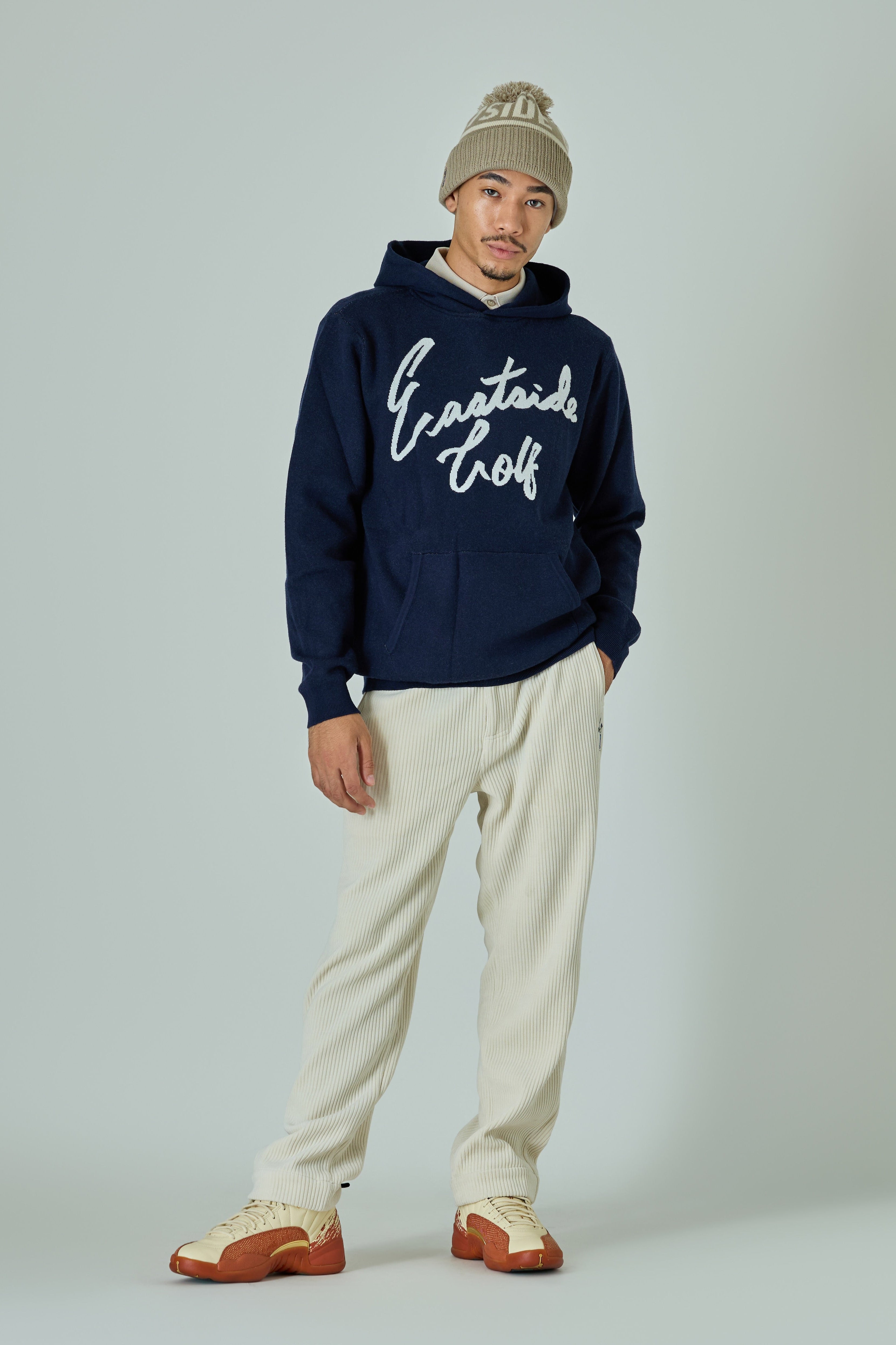 Merino Wool Sweater Hoodie / メリノウールセーターパーカー