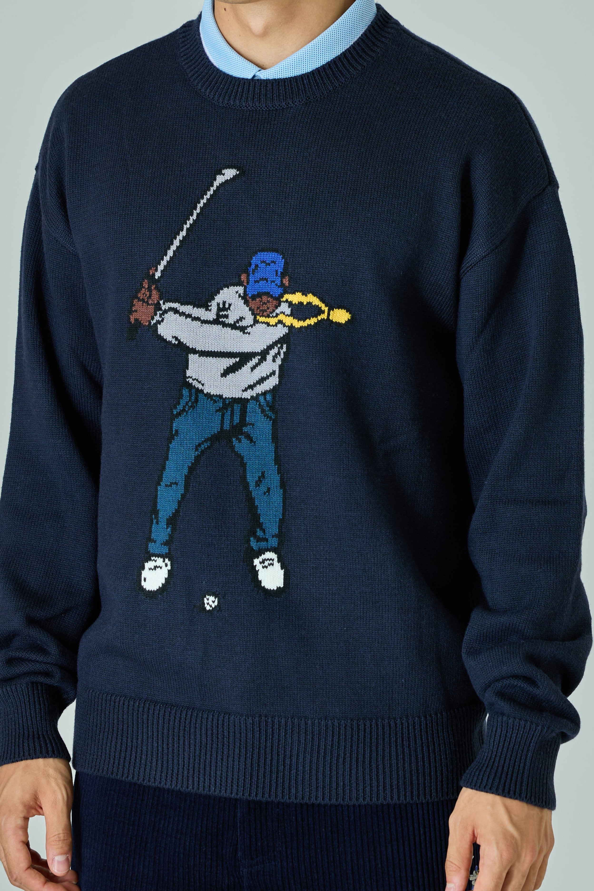 Intarsia Swingman Sweater / インターシャスウィングマンセーター