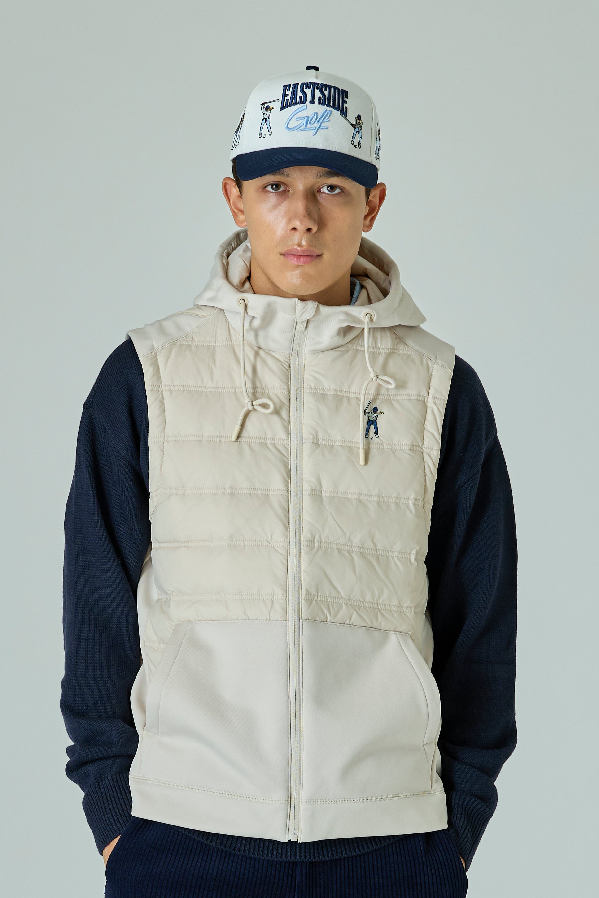 HOODED PUFFER VEST / フーディーダウンベスト – Eastside Golf