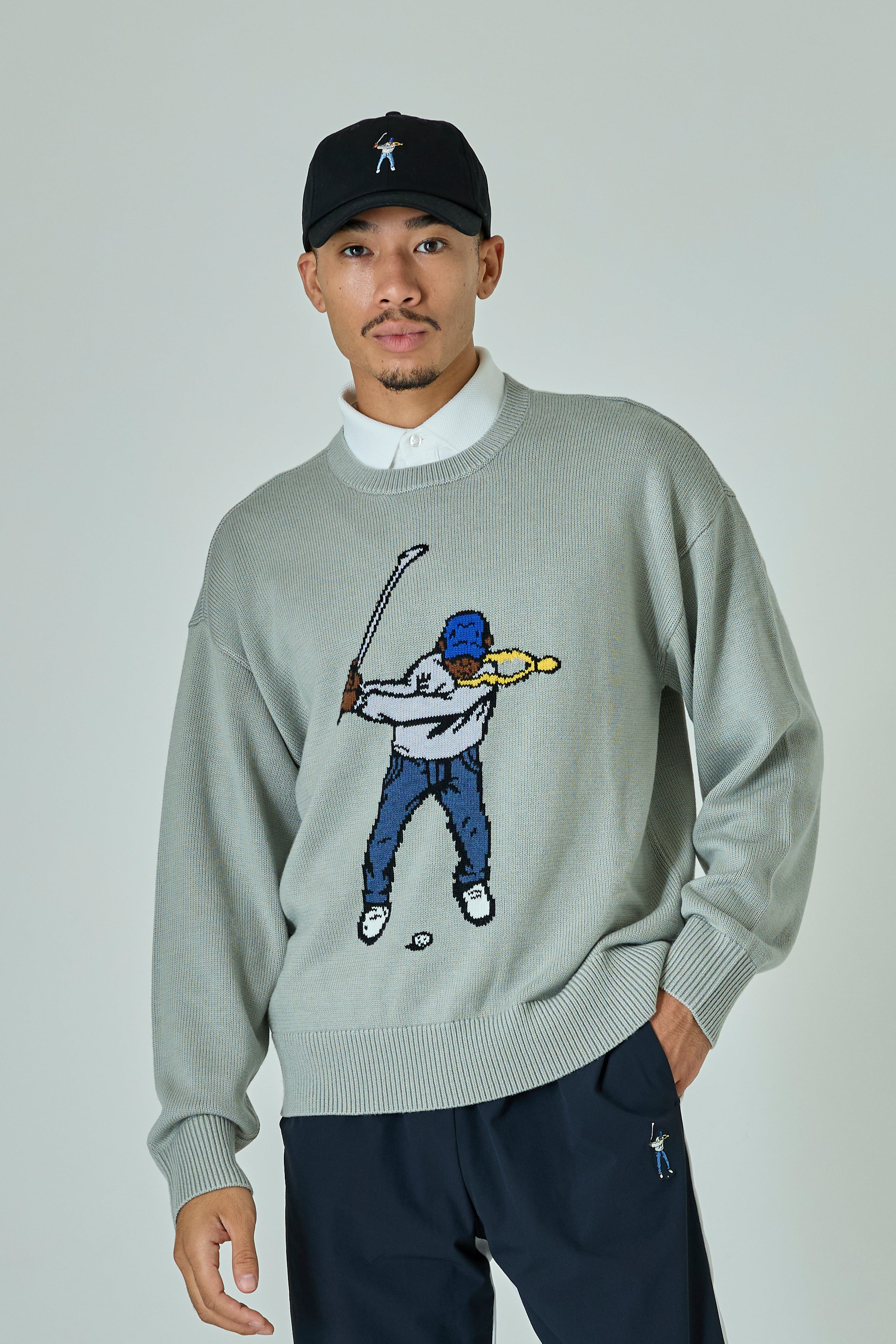 INTARSIA SWINGMAN SWEATER / インターシャスウィングマンセーター