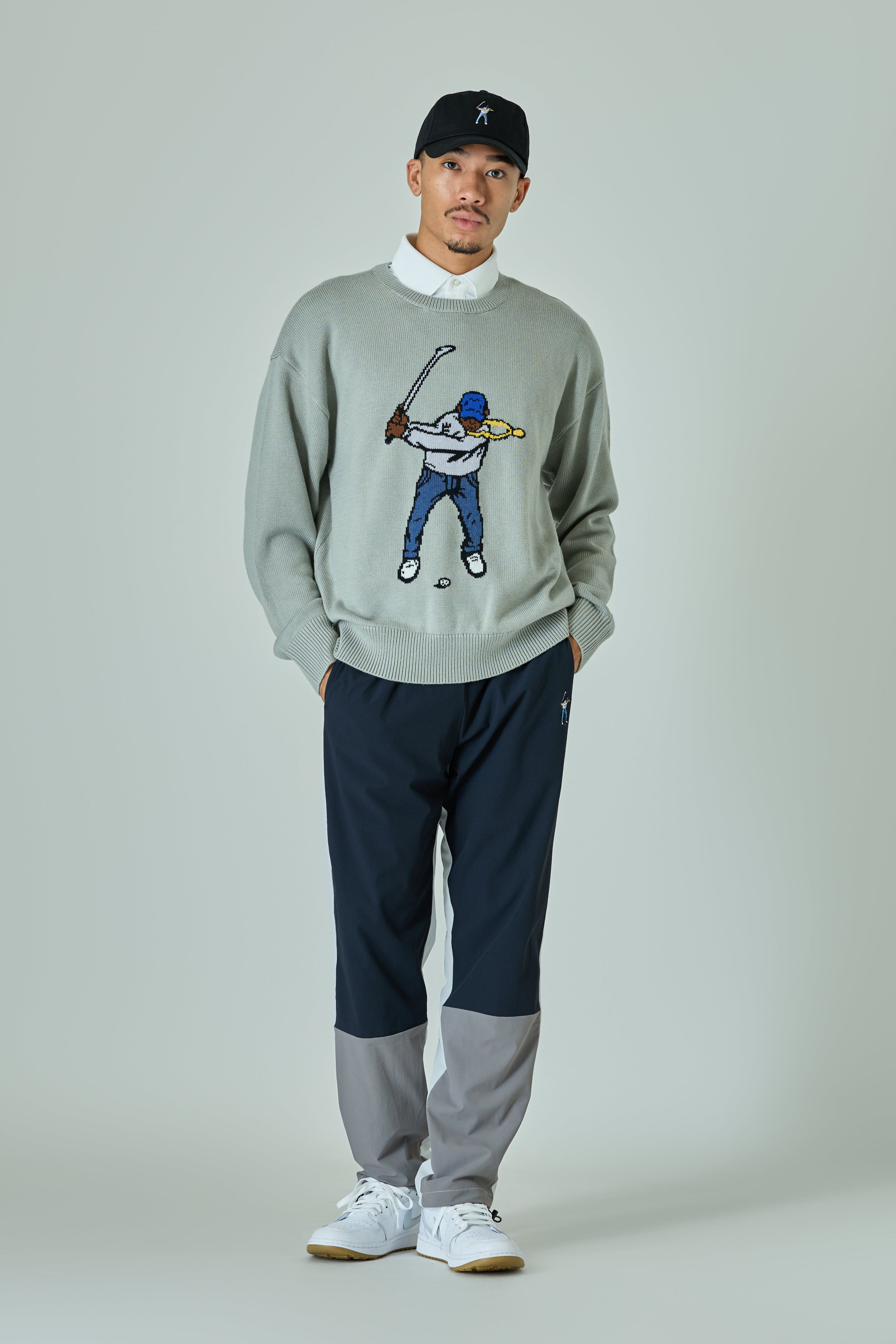 INTARSIA SWINGMAN SWEATER / インターシャスウィングマンセーター
