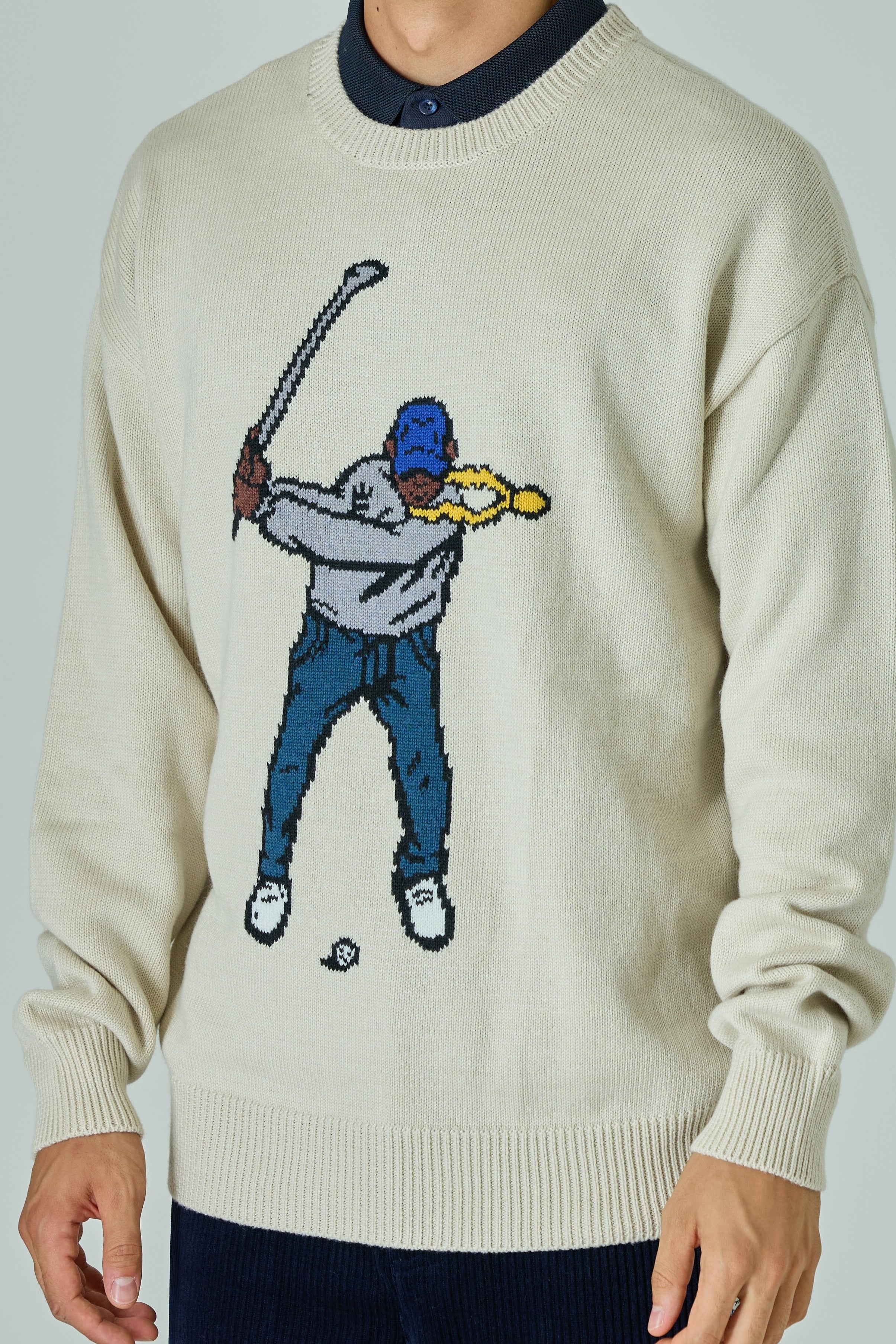 Intarsia Swingman Sweater / インターシャスウィングマンセーター