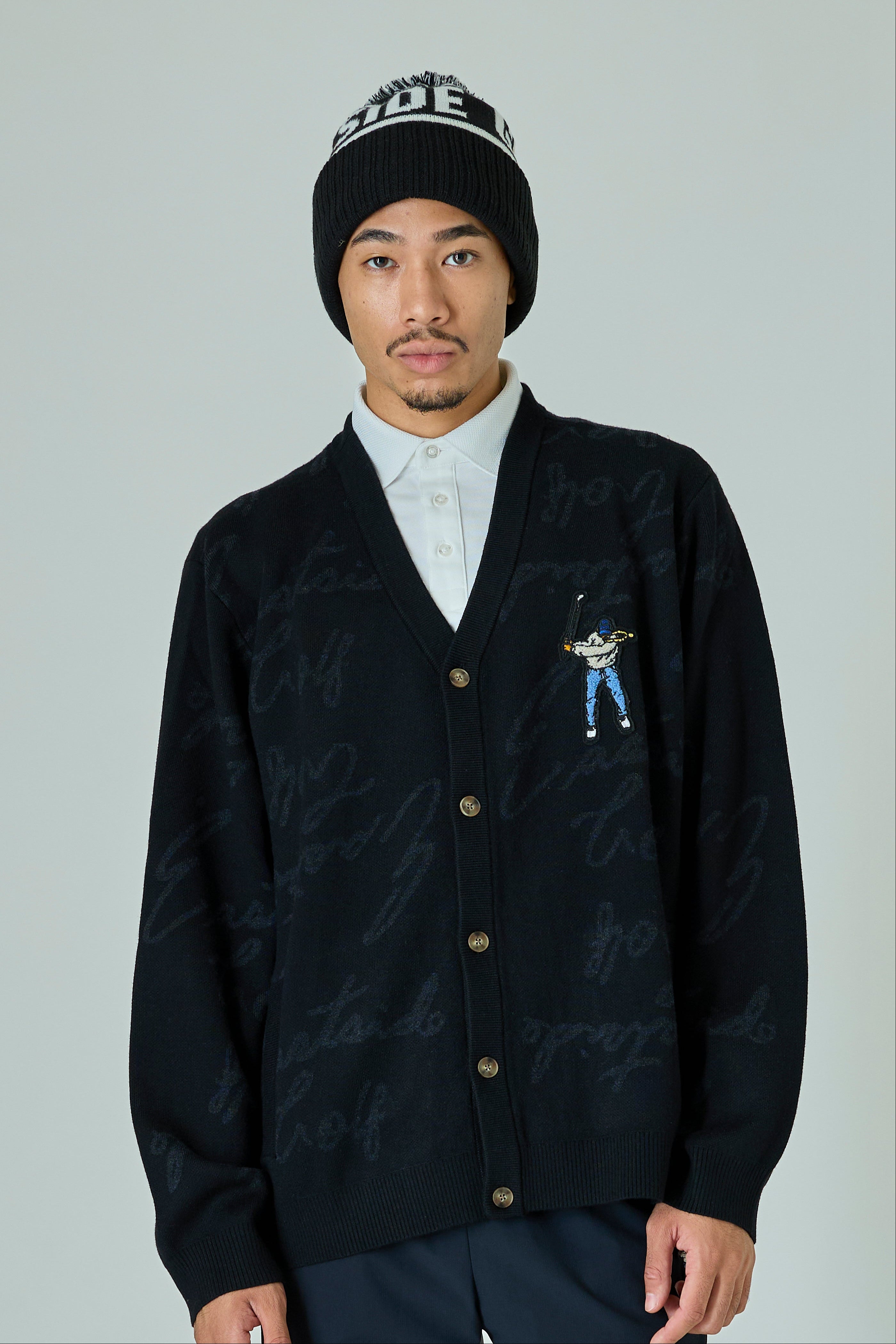 SIGNATURE CARDIGAN SWEATER / スウィングマンジャガードカーディガン