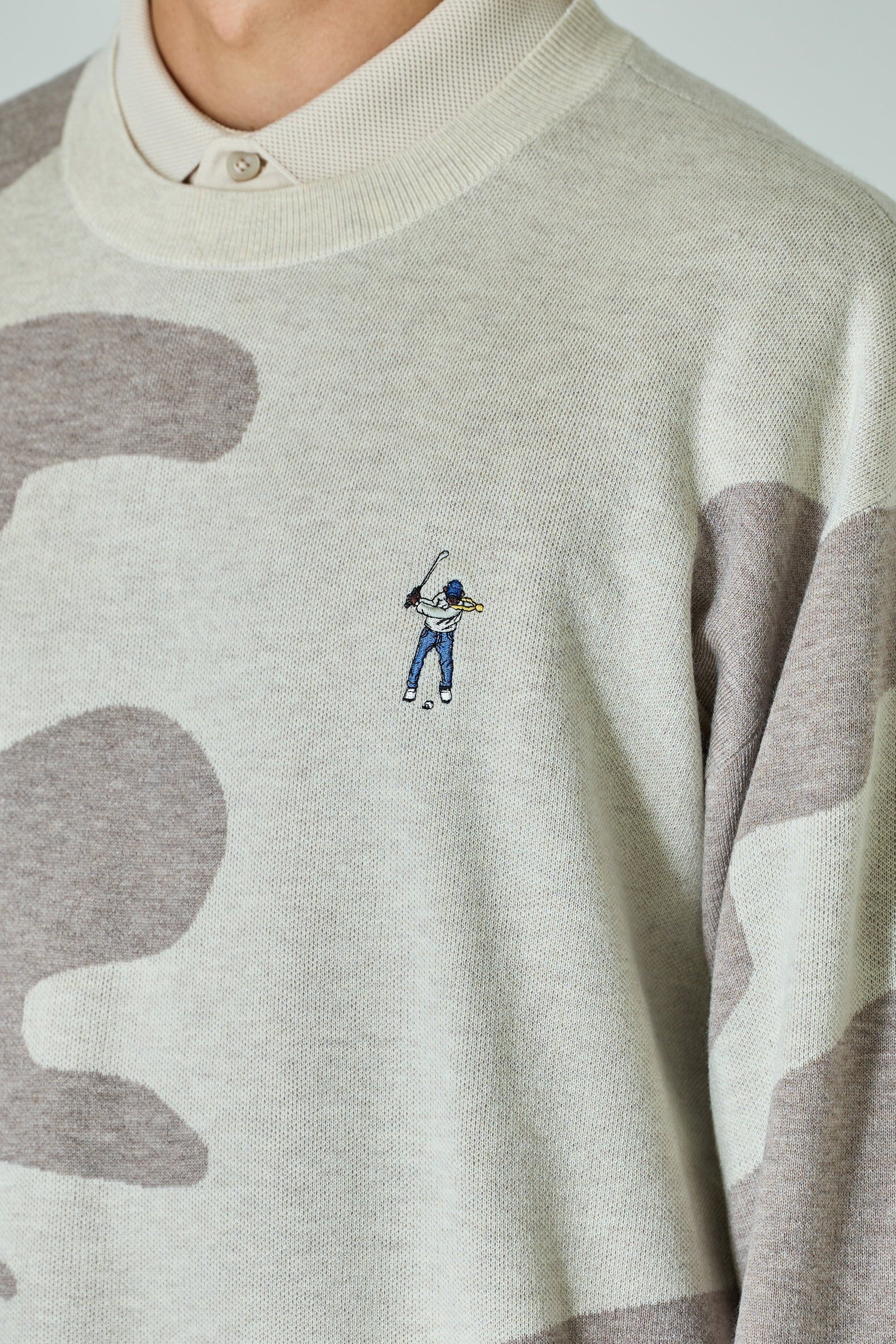 CAMO CREW SWEATER / カモ柄クルーネックセーター – Eastside Golf
