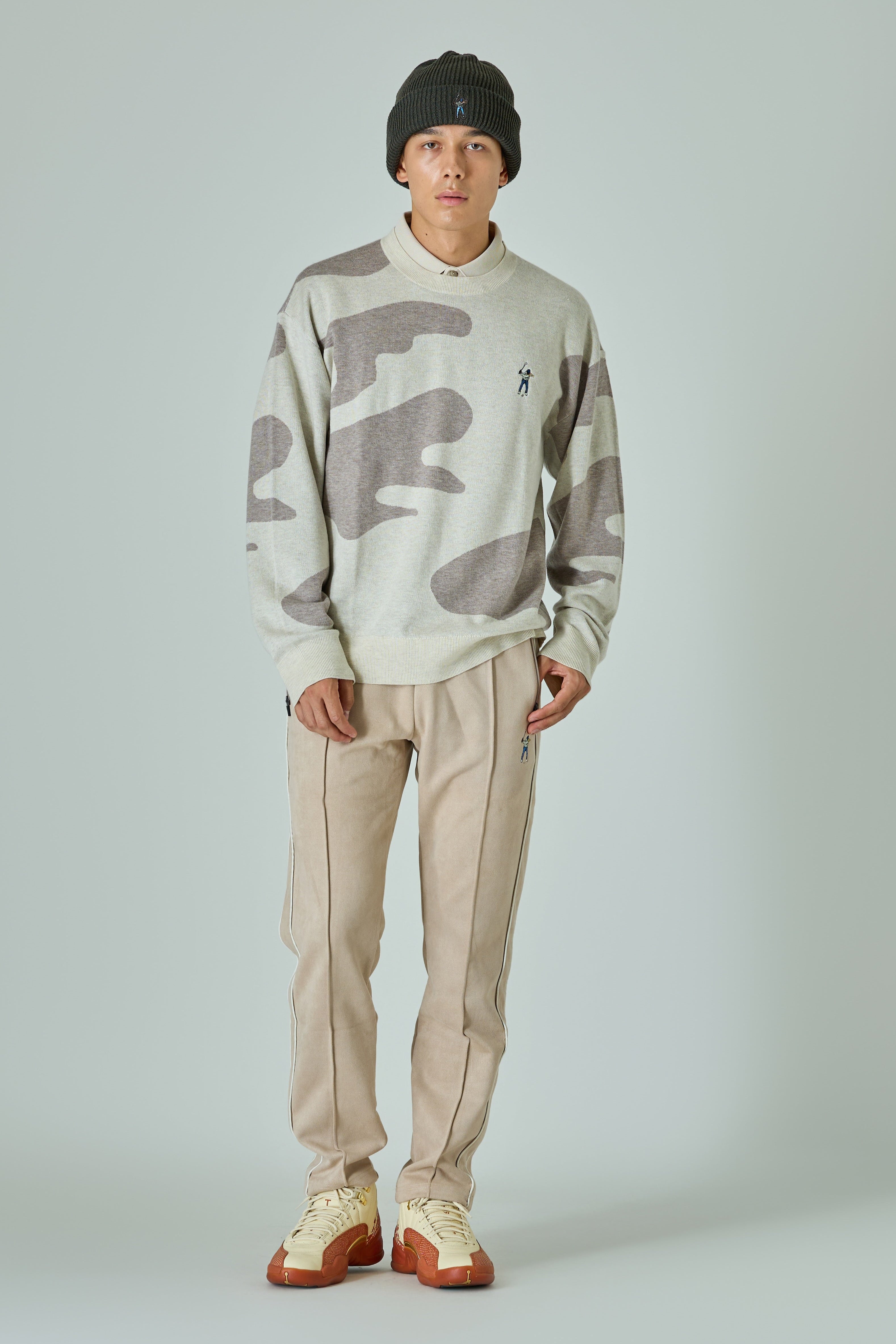 CAMO CREW SWEATER / カモ柄クルーネックセーター – Eastside Golf