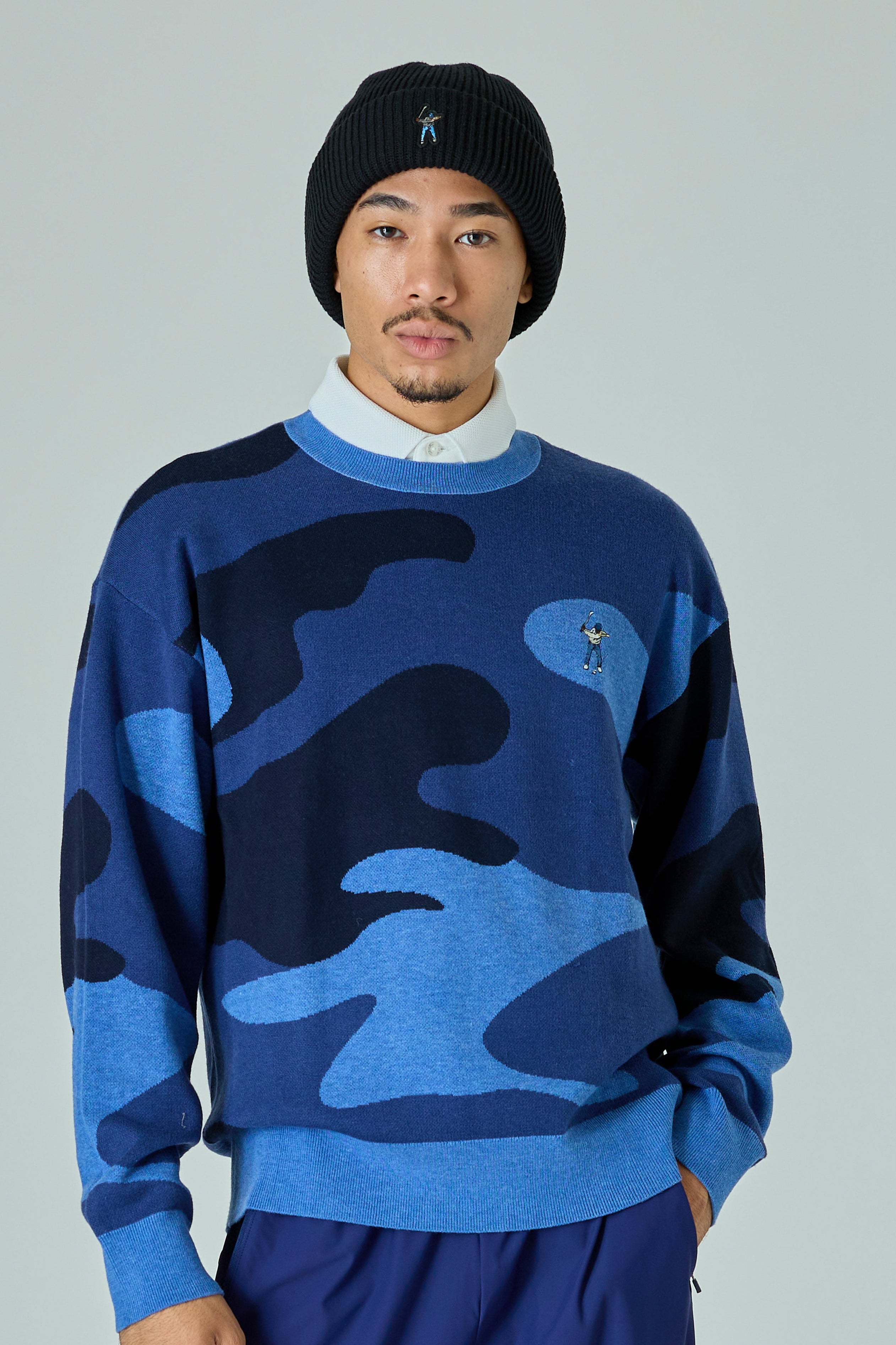 CAMO CREW SWEATER / カモ柄クルーネックセーター – Eastside Golf
