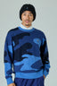 CAMO CREW SWEATER / カモ柄クルーネックセーター